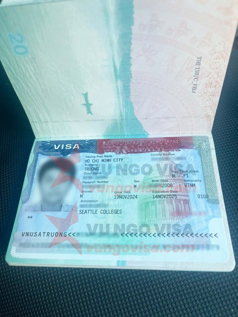 visa du hoc My F1 TMQ Vu Ngo Visa